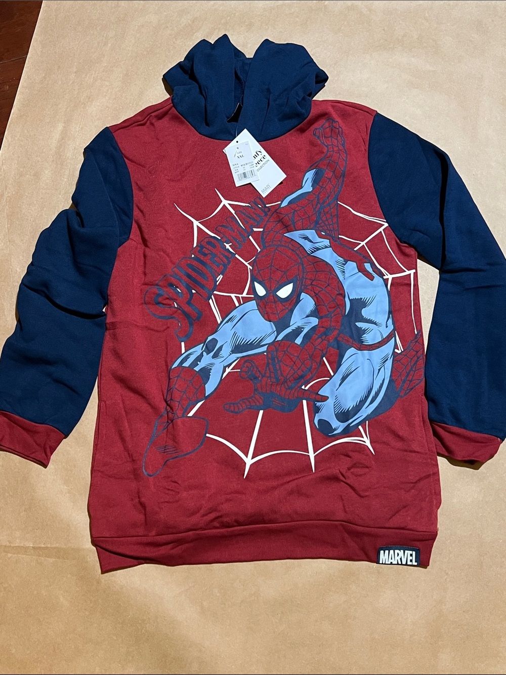 Marvel Red & Navy Spider-Man Pullover Hoodie